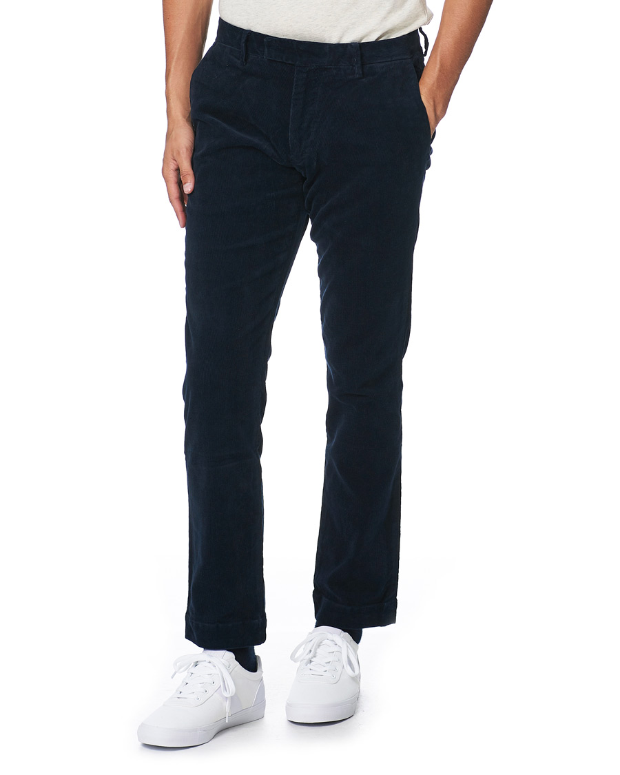 Homme | Pantalons | Polo Ralph Lauren | Hudson Slim Fit Corduroy Trousers Hunter Navy