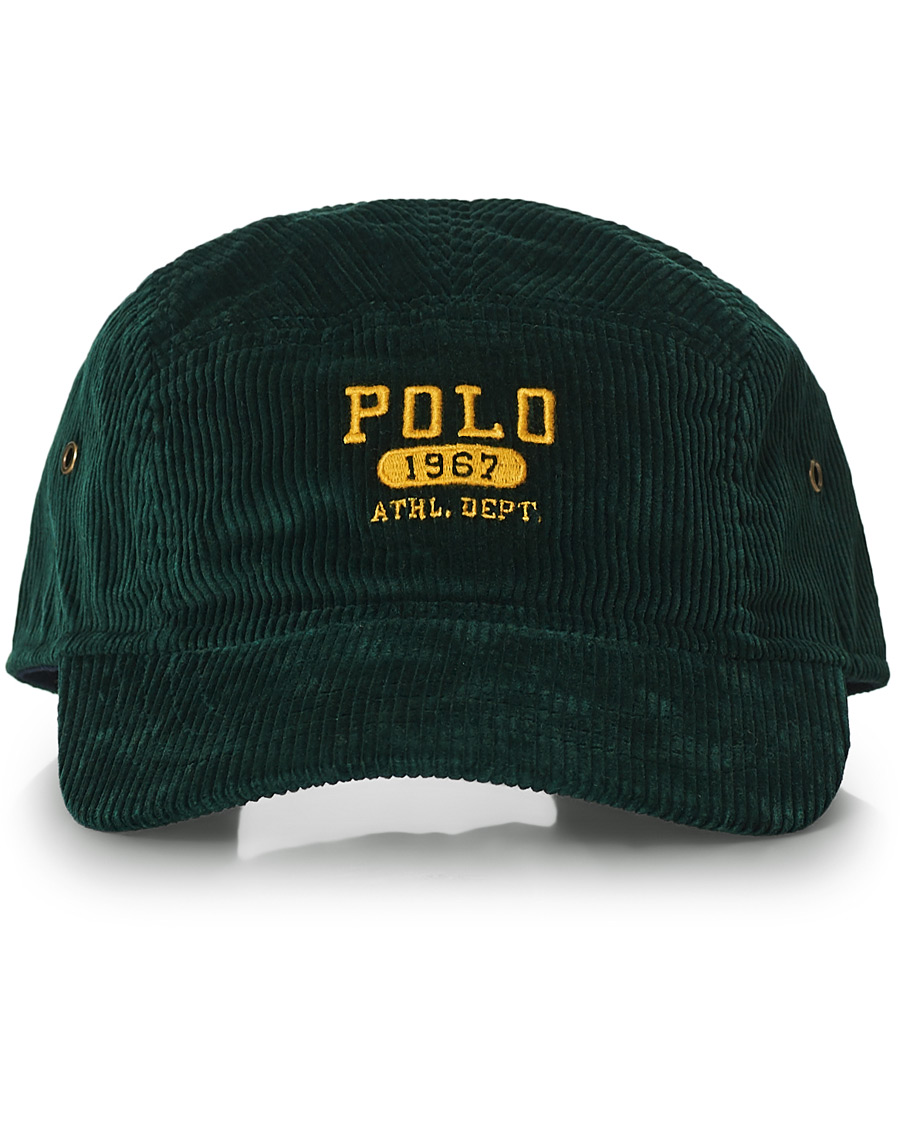 Homme | Polo Ralph Lauren Logo Corduroy Cap College Green | Polo Ralph Lauren | Logo Corduroy Cap College Green