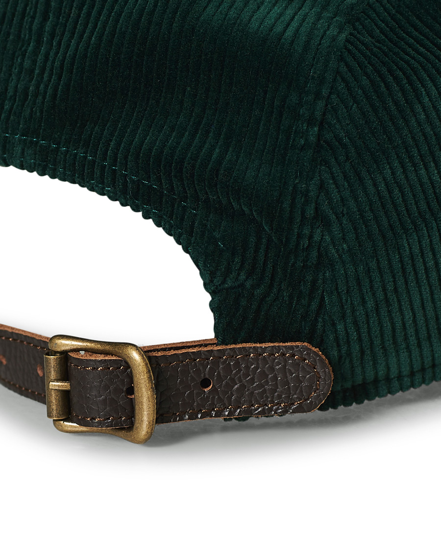 Homme | Polo Ralph Lauren Logo Corduroy Cap College Green | Polo Ralph Lauren | Logo Corduroy Cap College Green