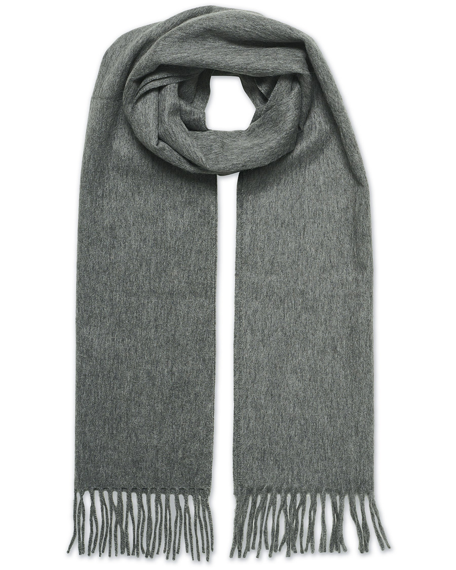 Homme | Begg & Co Jura Plain Lambswool/Angora Scarf Derby Grey | Begg & Co | Jura Plain Lambswool/Angora Scarf Derby Grey