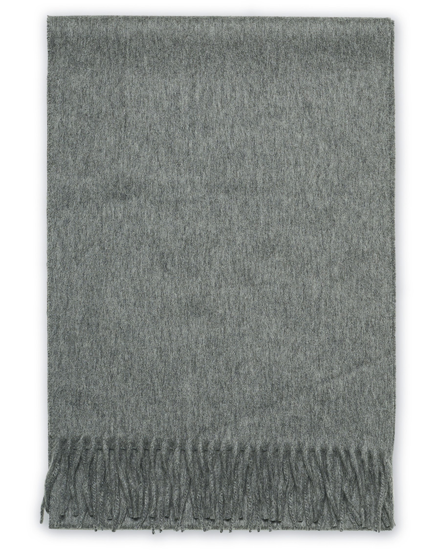 Homme | Begg & Co Jura Plain Lambswool/Angora Scarf Derby Grey | Begg & Co | Jura Plain Lambswool/Angora Scarf Derby Grey