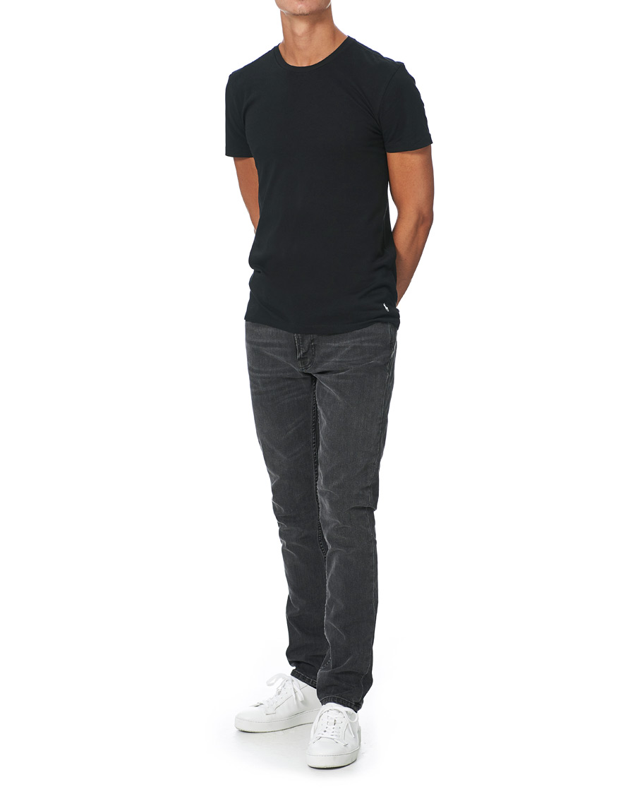 Heren | T-shirts | Polo Ralph Lauren | 3-Pack Crew Neck Tee Black/Charcoal/Eaton Red