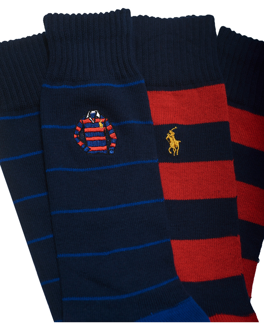 Homme | Sous-Vêtements Et Chaussettes | Polo Ralph Lauren | 2-Pack Embroidered Rugby Shirt Socks Blue