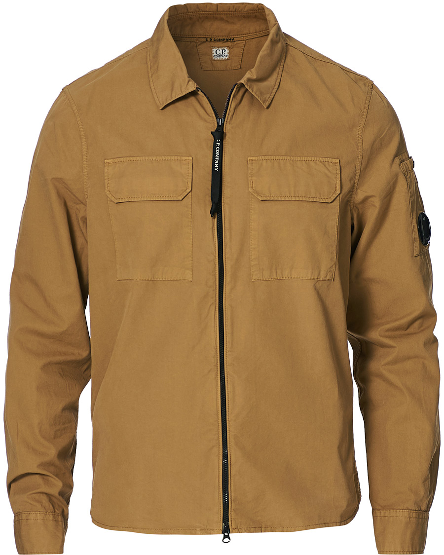 Homme | Chemises | C.P. Company | Garment Dyed Overshirt Khaki