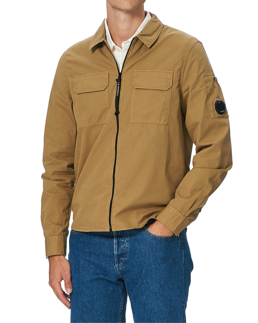 Homme | Chemises | C.P. Company | Garment Dyed Overshirt Khaki