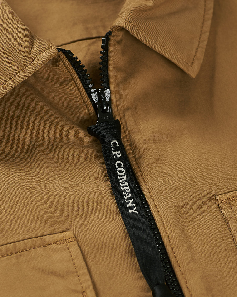 Homme | Chemises | C.P. Company | Garment Dyed Overshirt Khaki