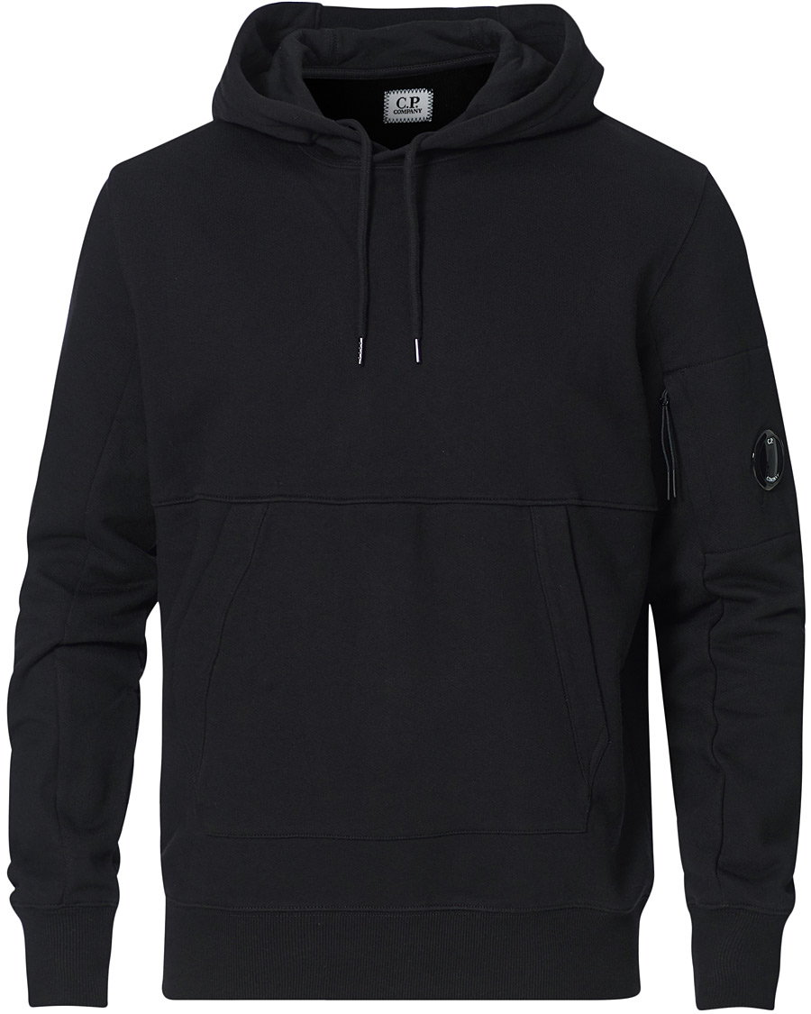 Homme | Pulls Et Tricots | C.P. Company | Hooded Lens Sweatshirt Black