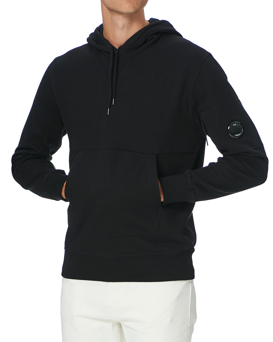 Homme | Pulls Et Tricots | C.P. Company | Hooded Lens Sweatshirt Black