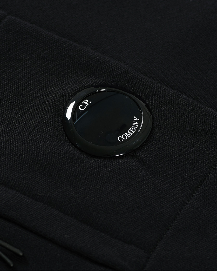 Homme | Pulls Et Tricots | C.P. Company | Hooded Lens Sweatshirt Black