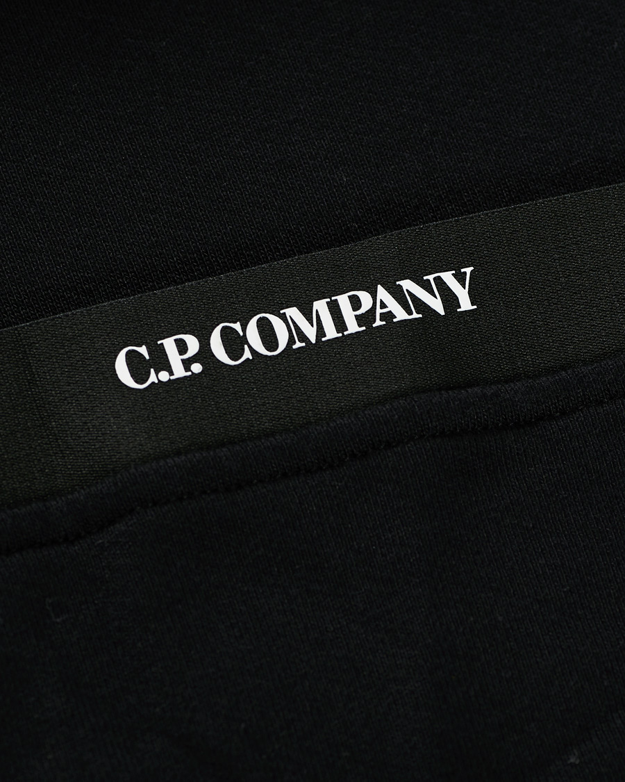 Homme | Pulls Et Tricots | C.P. Company | Hooded Lens Sweatshirt Black