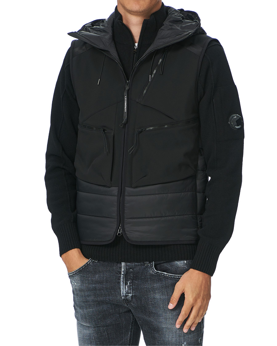 Homme | Manteaux Et Vestes | C.P. Company | Shell Mixed Goggle Vest Black