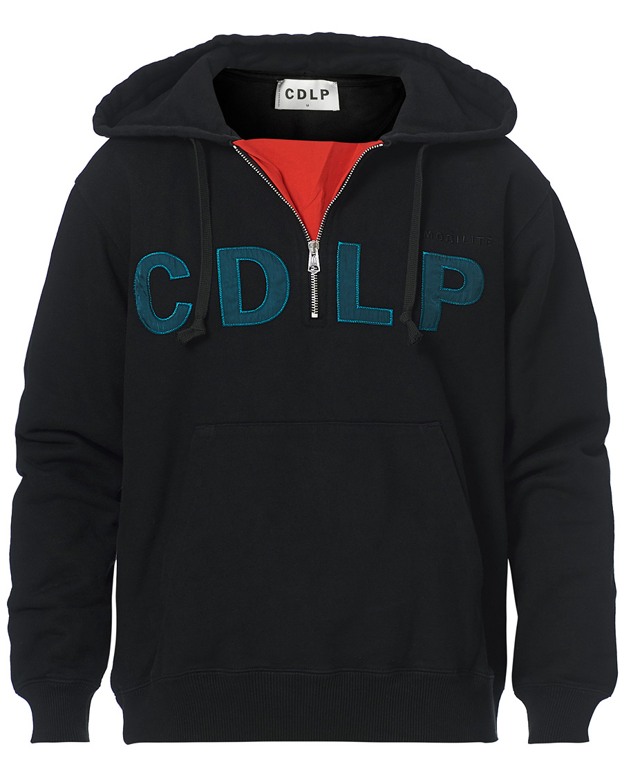 Homme | Pulls Et Tricots | CDLP | Heavyweight Terry Half-Zip Hoodie Black