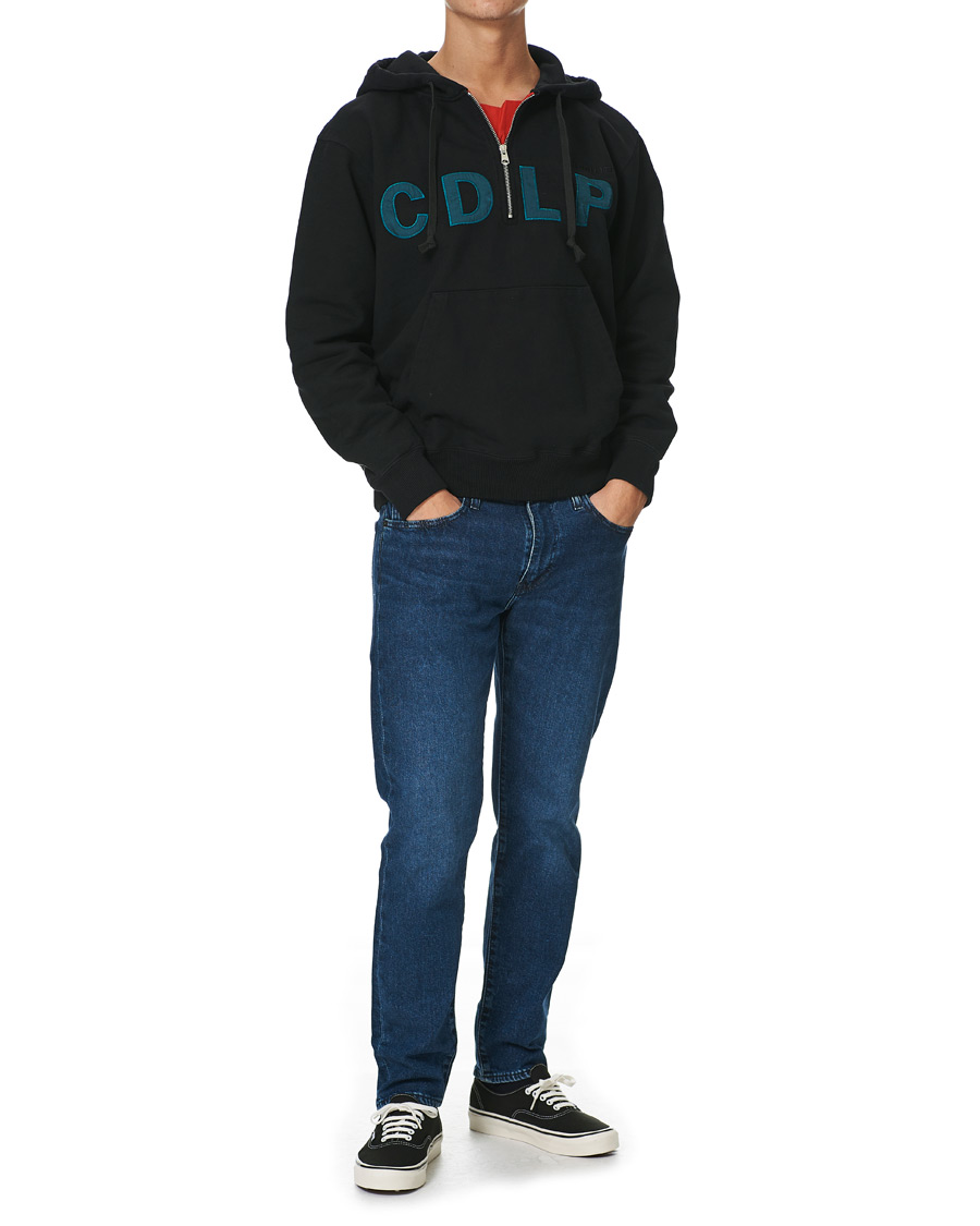 Homme | Pulls Et Tricots | CDLP | Heavyweight Terry Half-Zip Hoodie Black