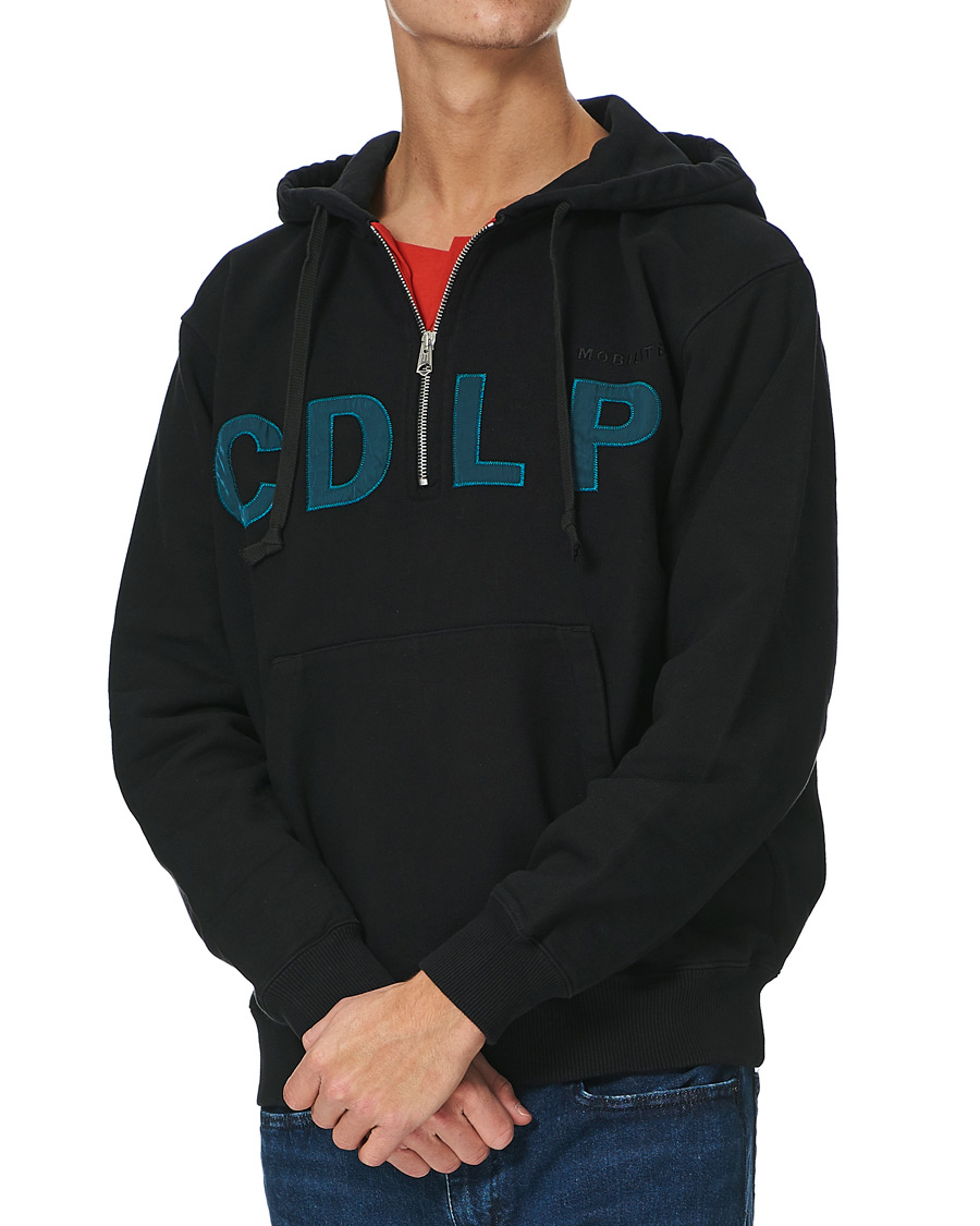 Homme | Pulls Et Tricots | CDLP | Heavyweight Terry Half-Zip Hoodie Black