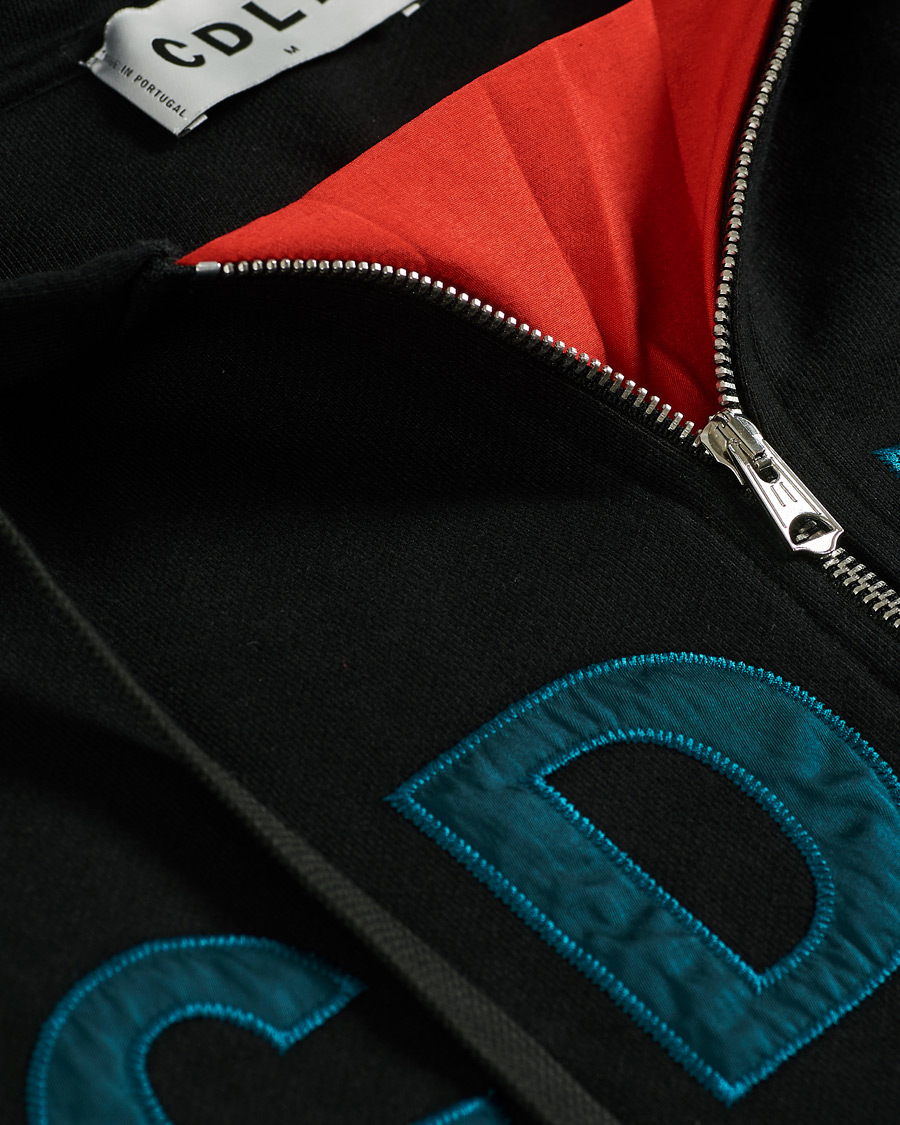 Homme | Pulls Et Tricots | CDLP | Heavyweight Terry Half-Zip Hoodie Black