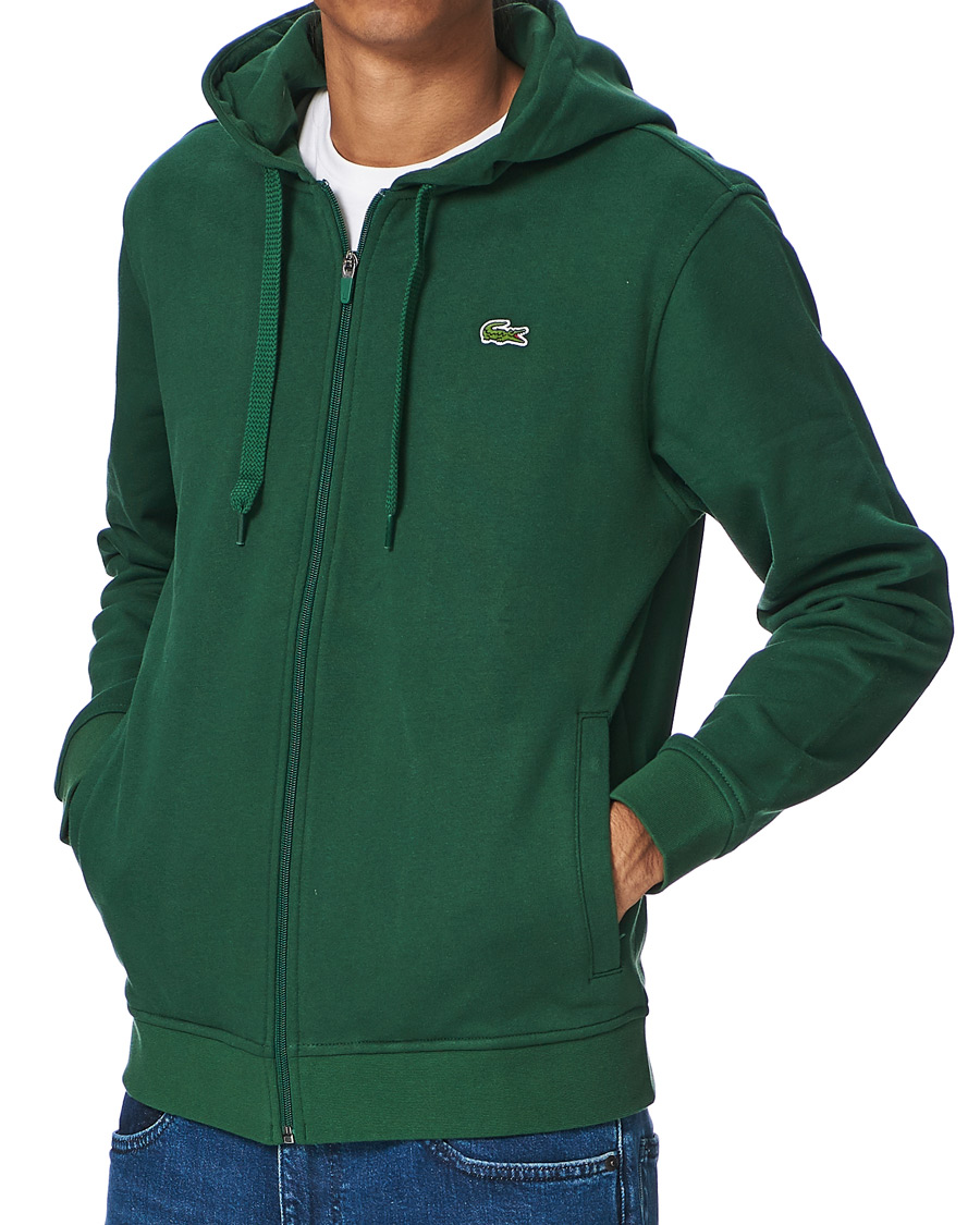 Homme | Pulls Et Tricots | Lacoste | Full Zip Hood Vert Green