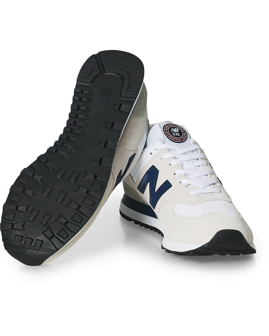 Homme | New Balance 574 Sneaker White/Navy | New Balance | 574 Sneaker White/Navy