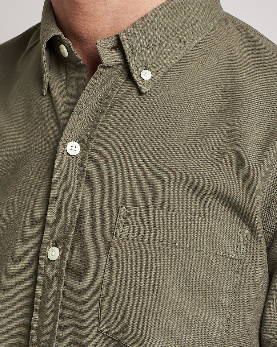 Heren | Overhemden | Colorful Standard | Classic Organic Oxford Button Down Shirt Dusty Olive