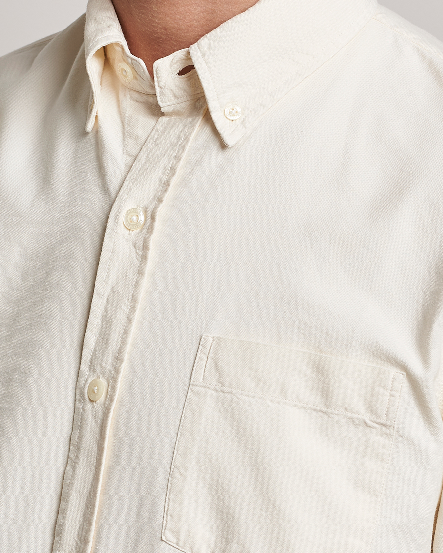 Heren | Overhemden | Colorful Standard | Classic Organic Oxford Button Down Shirt Ivory White