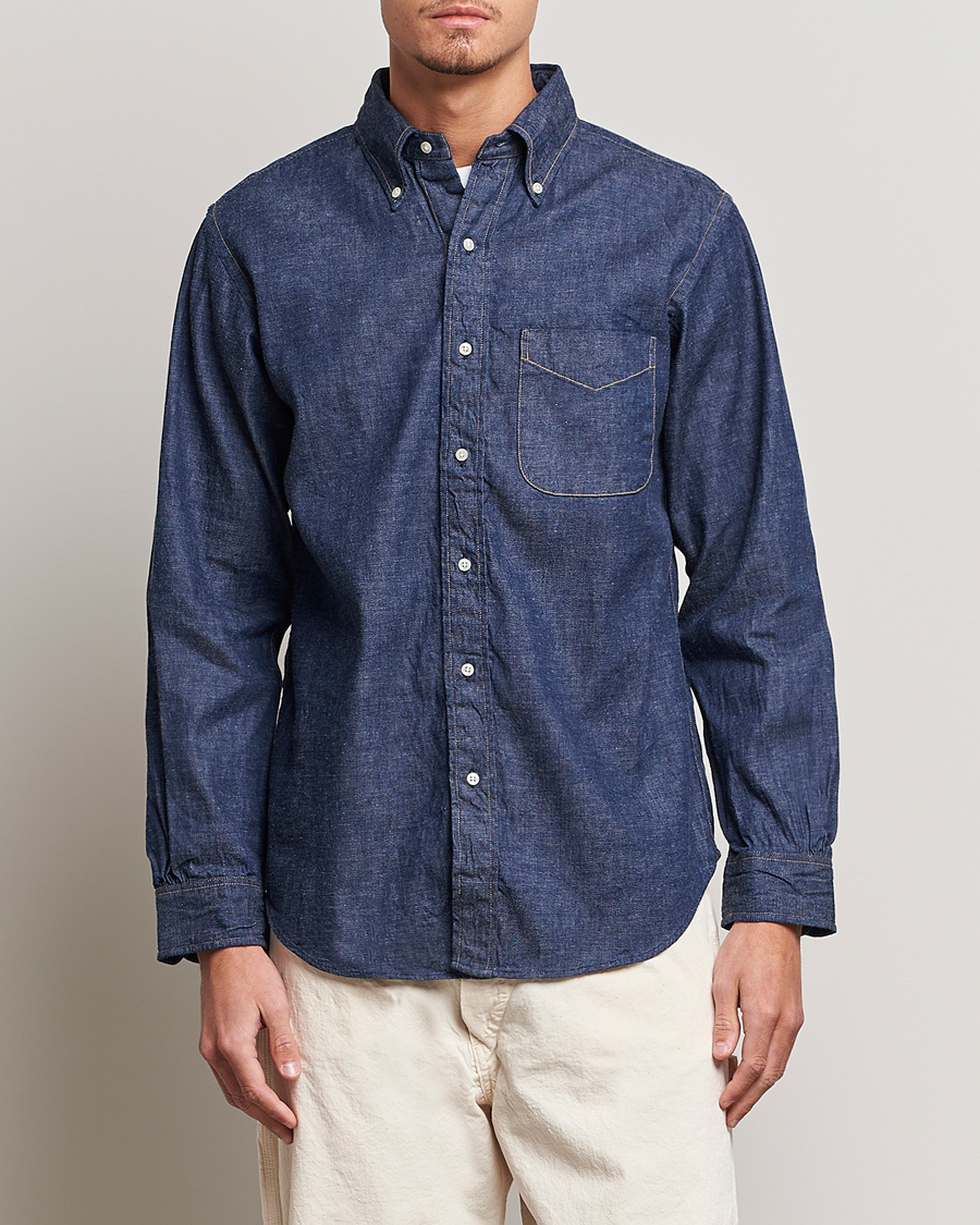 Homme | Chemises | orSlow | Denim Button Down Shirt One Wash