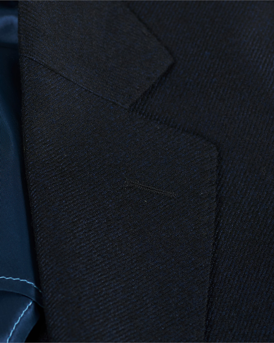 Homme | Blazers | Oscar Jacobson | Ferry Loro Piana Wool/Cashmere Blazer Navy