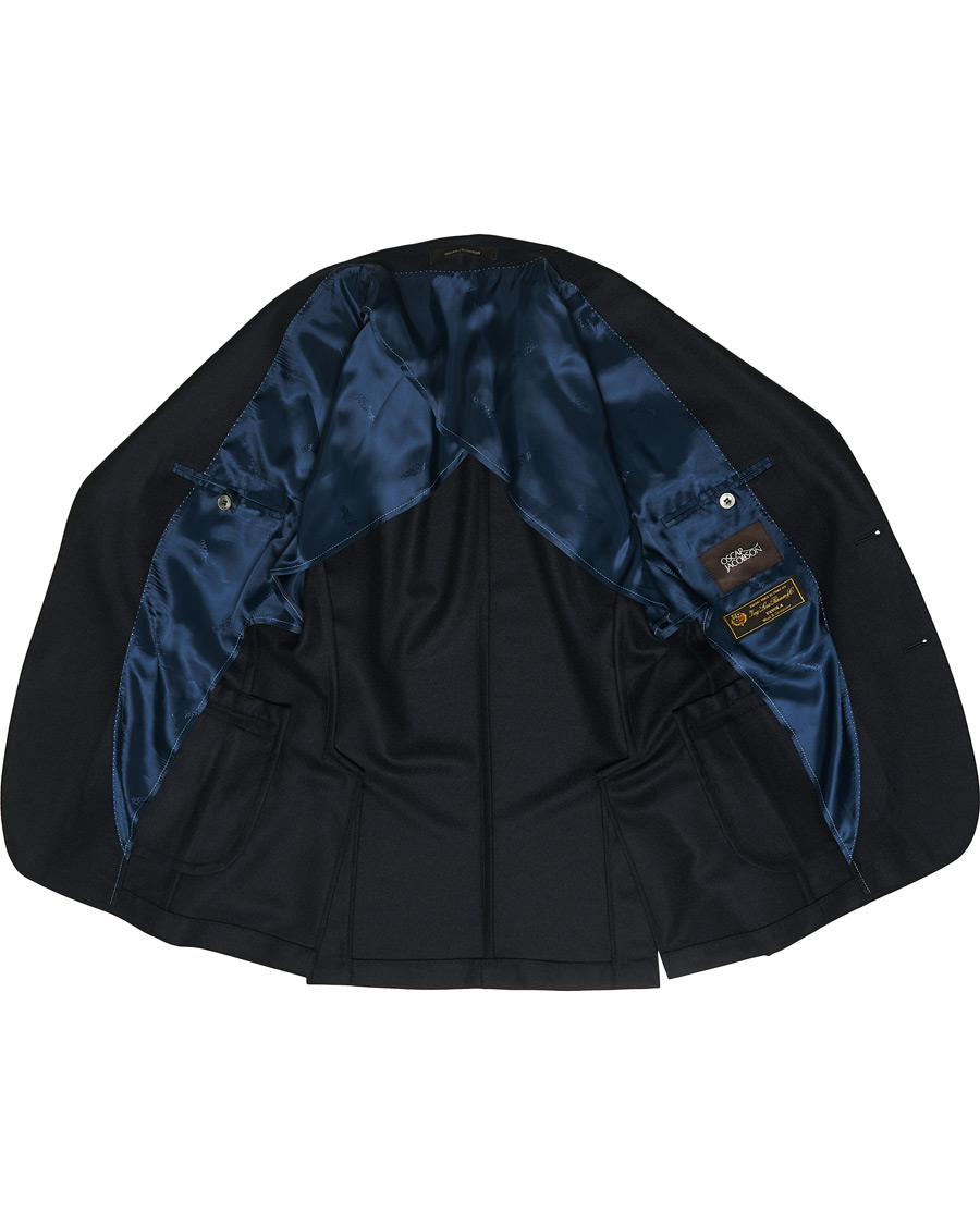 Homme | Blazers | Oscar Jacobson | Ferry Loro Piana Wool/Cashmere Blazer Navy