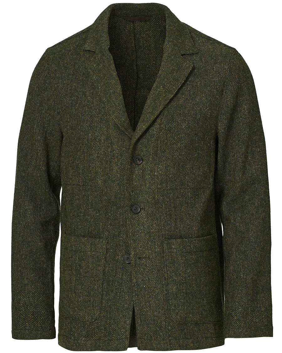 Homme | Manteaux Et Vestes | Oscar Jacobson | Hector Moon Wool/Cotton Shirt Jacket Green