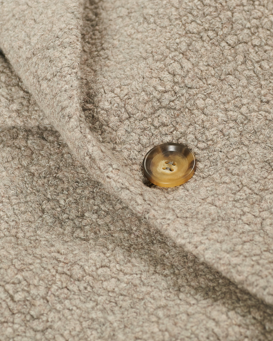 Homme | Manteaux Et Vestes | Oscar Jacobson | Storvik Wool Terry Coat Creme