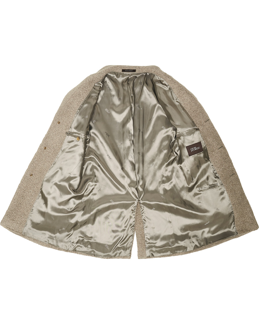 Homme | Manteaux Et Vestes | Oscar Jacobson | Storvik Wool Terry Coat Creme