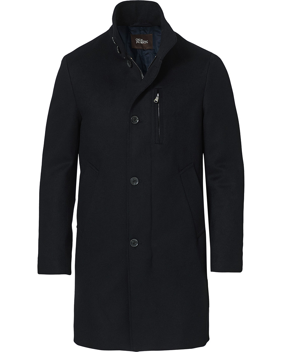 Homme | Manteaux Et Vestes | Oscar Jacobson | Landon Loro Piana Jacket Navy