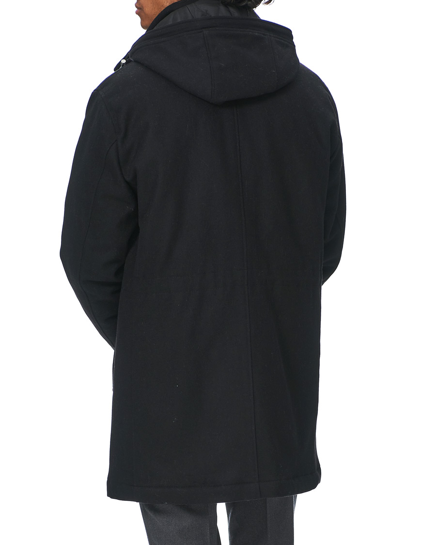 Heren | Jassen | Oscar Jacobson | Dammond Padded Wool Parka Black