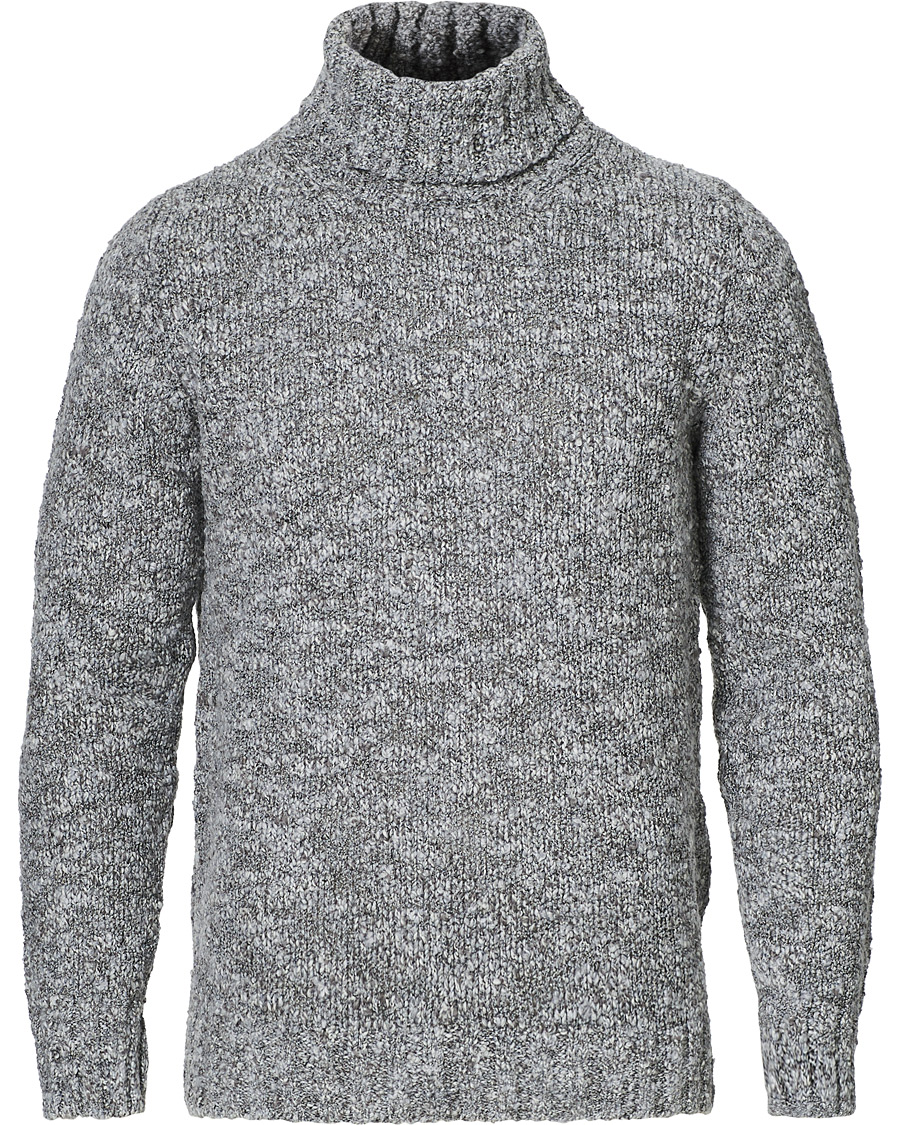 Homme | Pulls Et Tricots | Oscar Jacobson | Kristopher Heavy Knitted Rollneck Grey