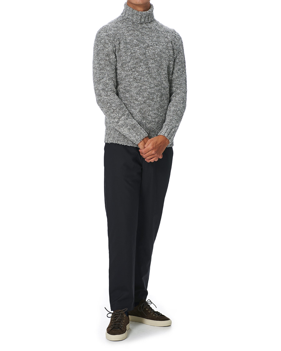 Homme | Pulls Et Tricots | Oscar Jacobson | Kristopher Heavy Knitted Rollneck Grey