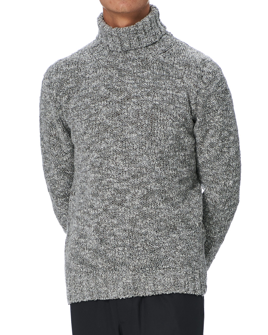 Homme | Pulls Et Tricots | Oscar Jacobson | Kristopher Heavy Knitted Rollneck Grey