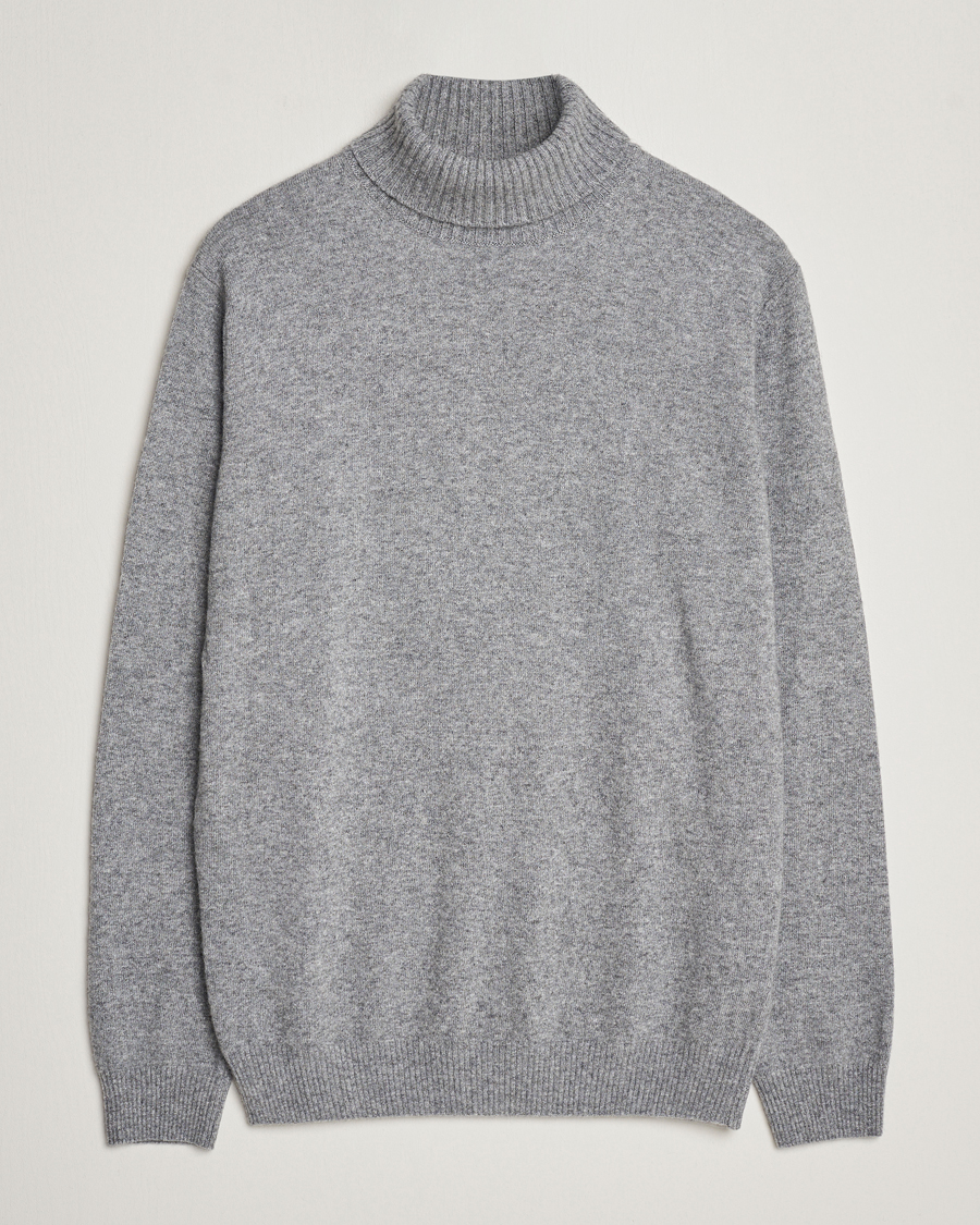 Homme | Pulls Et Tricots | Oscar Jacobson | Salim Wool/Cashmere Rollneck Light Grey