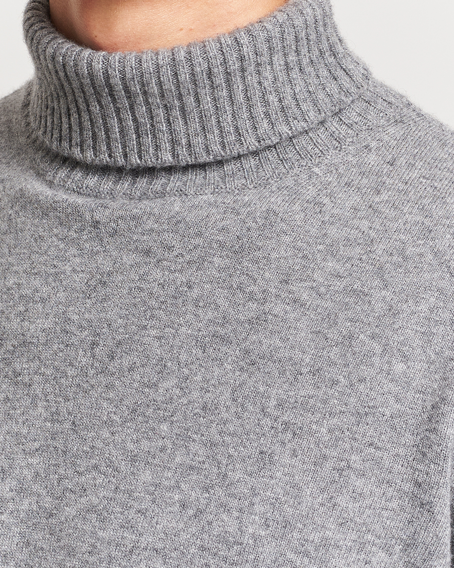 Homme | Pulls Et Tricots | Oscar Jacobson | Salim Wool/Cashmere Rollneck Light Grey