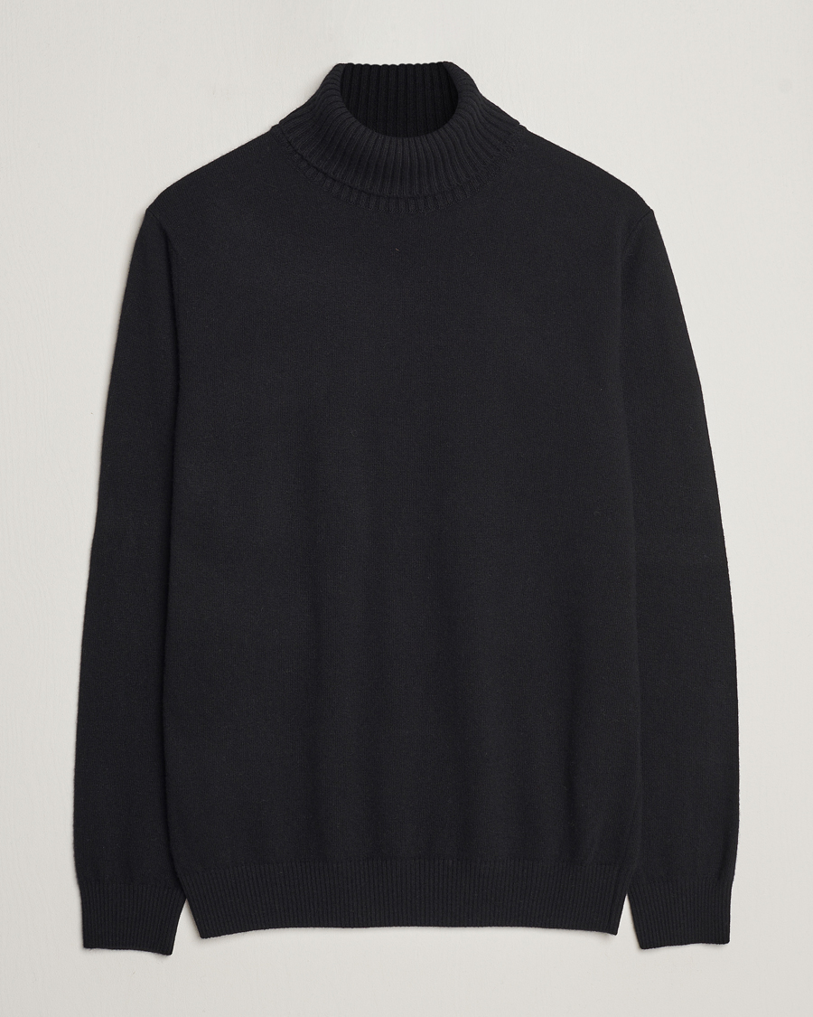 Homme | Pulls Et Tricots | Oscar Jacobson | Salim Wool/Cashmere Rollneck Black