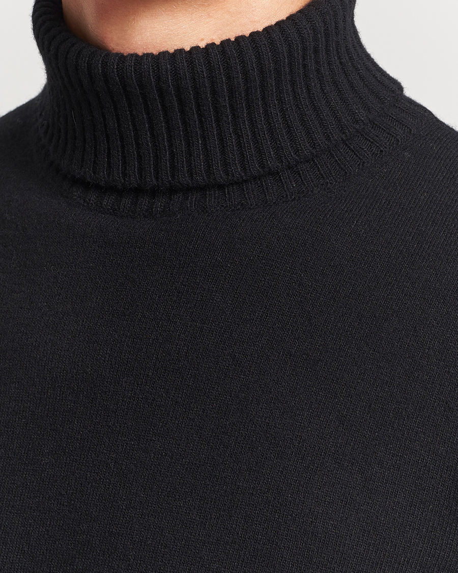 Homme | Pulls Et Tricots | Oscar Jacobson | Salim Wool/Cashmere Rollneck Black