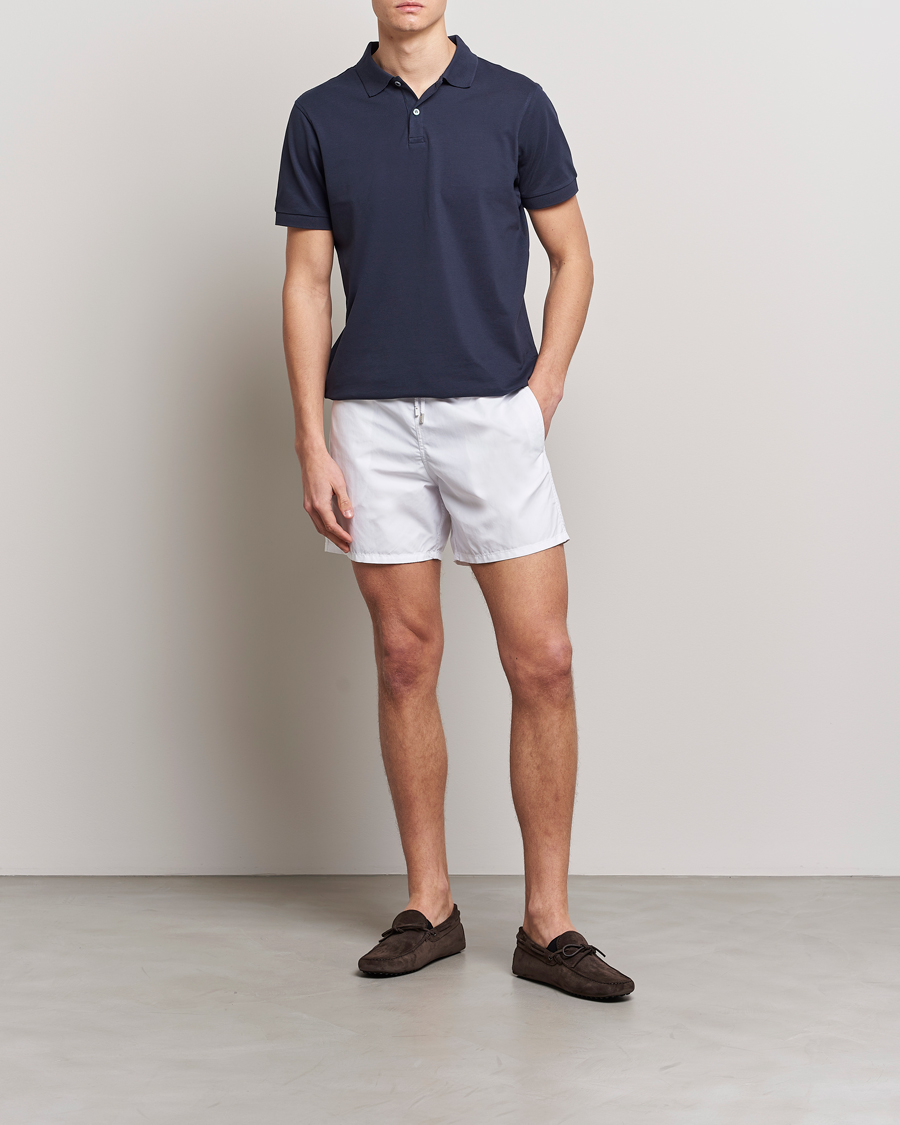 Heren | Zwembroek | Vilebrequin | Moorea Swimshorts Blanc