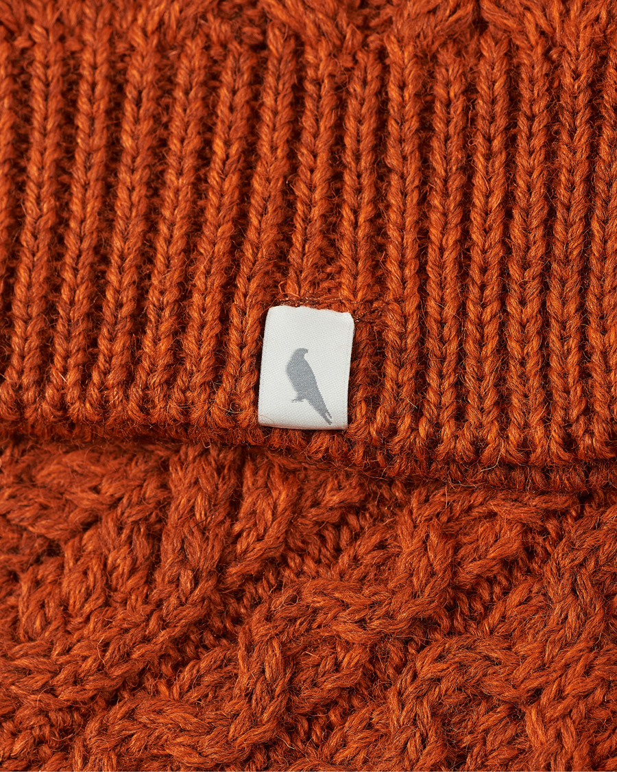 Homme | Pulls Et Tricots | Peregrine | Hudson Wool Aran Knitted Jumper Orange