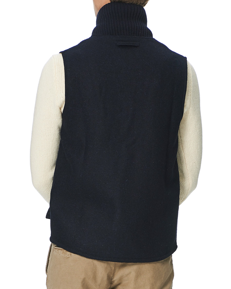 Homme | Manteaux Et Vestes | Peregrine | Horrix Harris Tweed Wool Gilet Navy