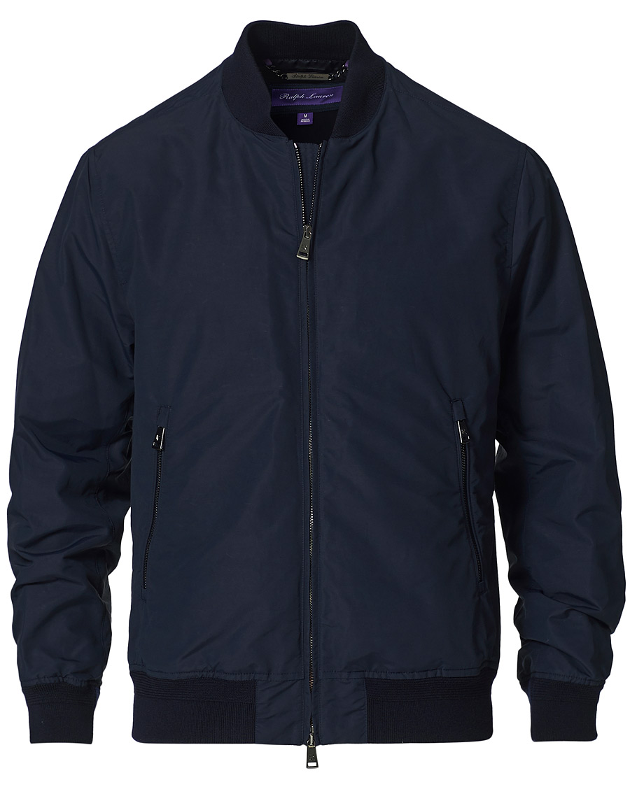 Homme | Manteaux Et Vestes | Ralph Lauren Purple Label | Drayton Lined Bomber Jacket Chairman Navy
