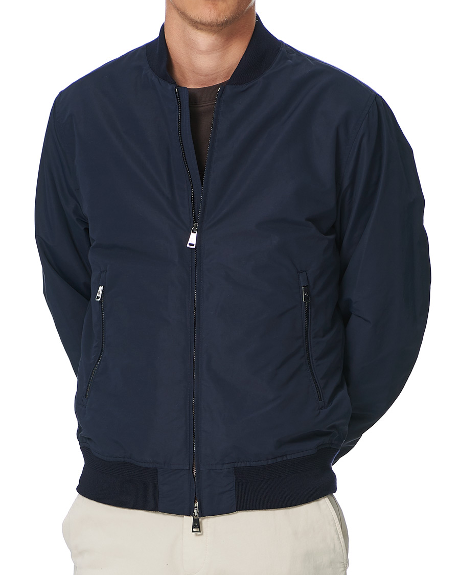 Homme | Manteaux Et Vestes | Ralph Lauren Purple Label | Drayton Lined Bomber Jacket Chairman Navy