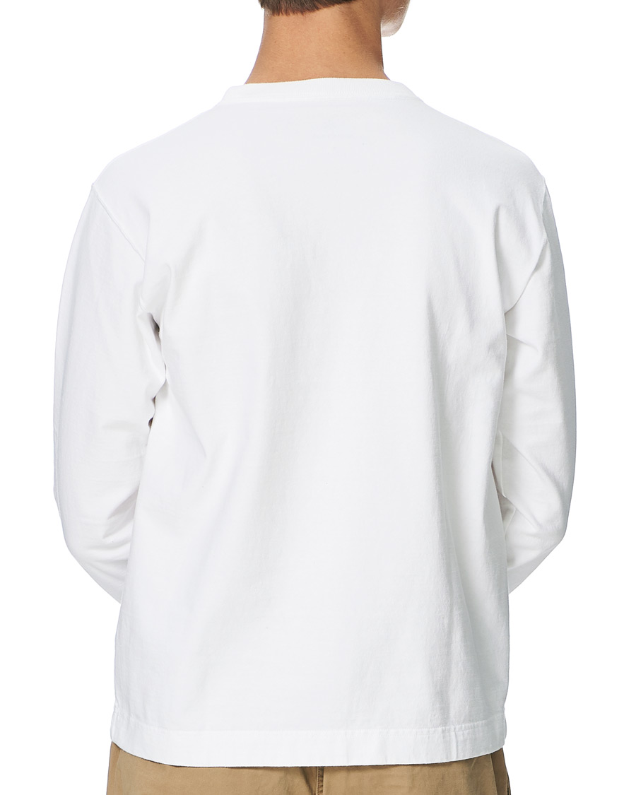 Heren | T-shirts | Snow Peak | Heavy Cotton Long Sleeve Tee White