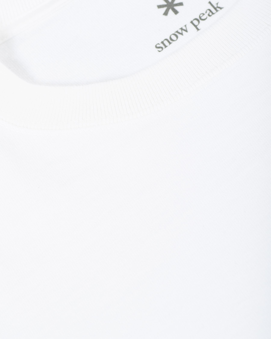 Heren | T-shirts | Snow Peak | Heavy Cotton Long Sleeve Tee White