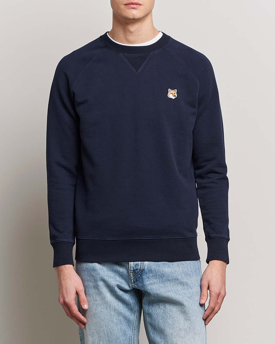 Homme | Pulls Et Tricots | Maison Kitsuné | Fox Head Sweatshirt Navy