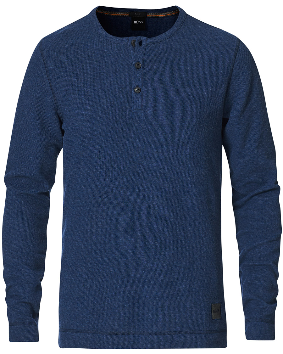 Homme | Pulls Et Tricots | BOSS ORANGE | BOSS Casual Trix Fine Waffle Heather Dark Blue