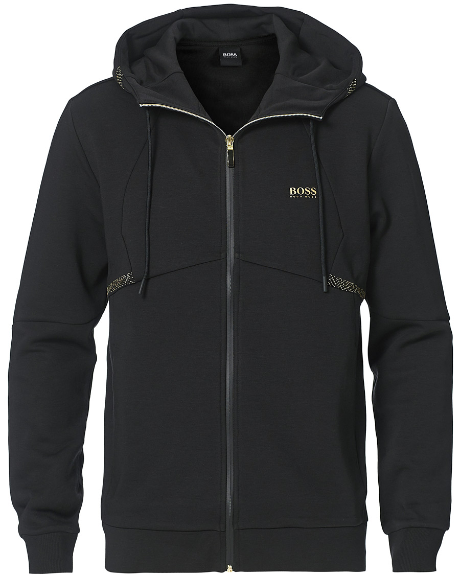 Homme | Pulls Et Tricots | BOSS GREEN | BOSS Athleisure Saggy Full Zip Hoodie Black