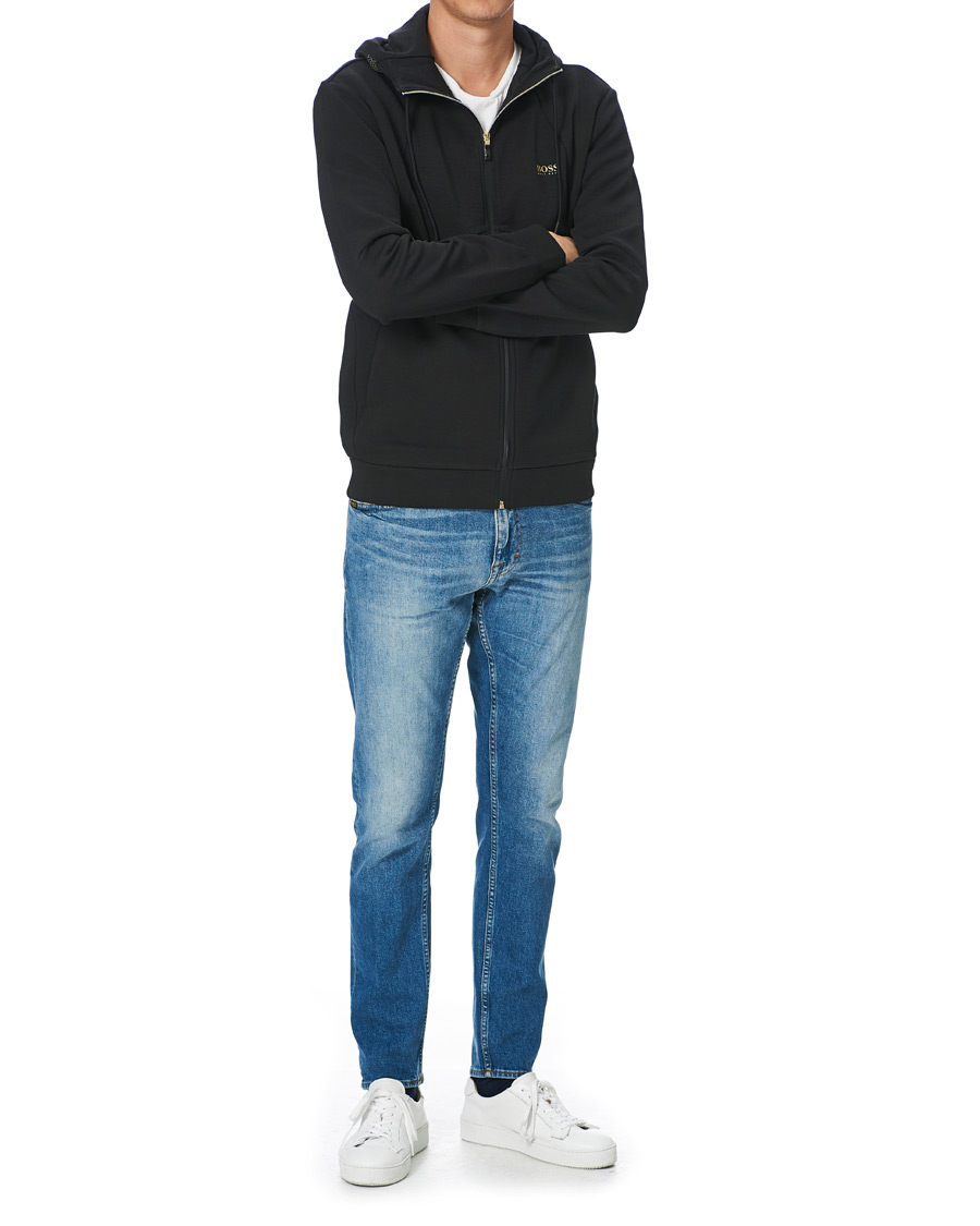 Homme | Pulls Et Tricots | BOSS GREEN | BOSS Athleisure Saggy Full Zip Hoodie Black
