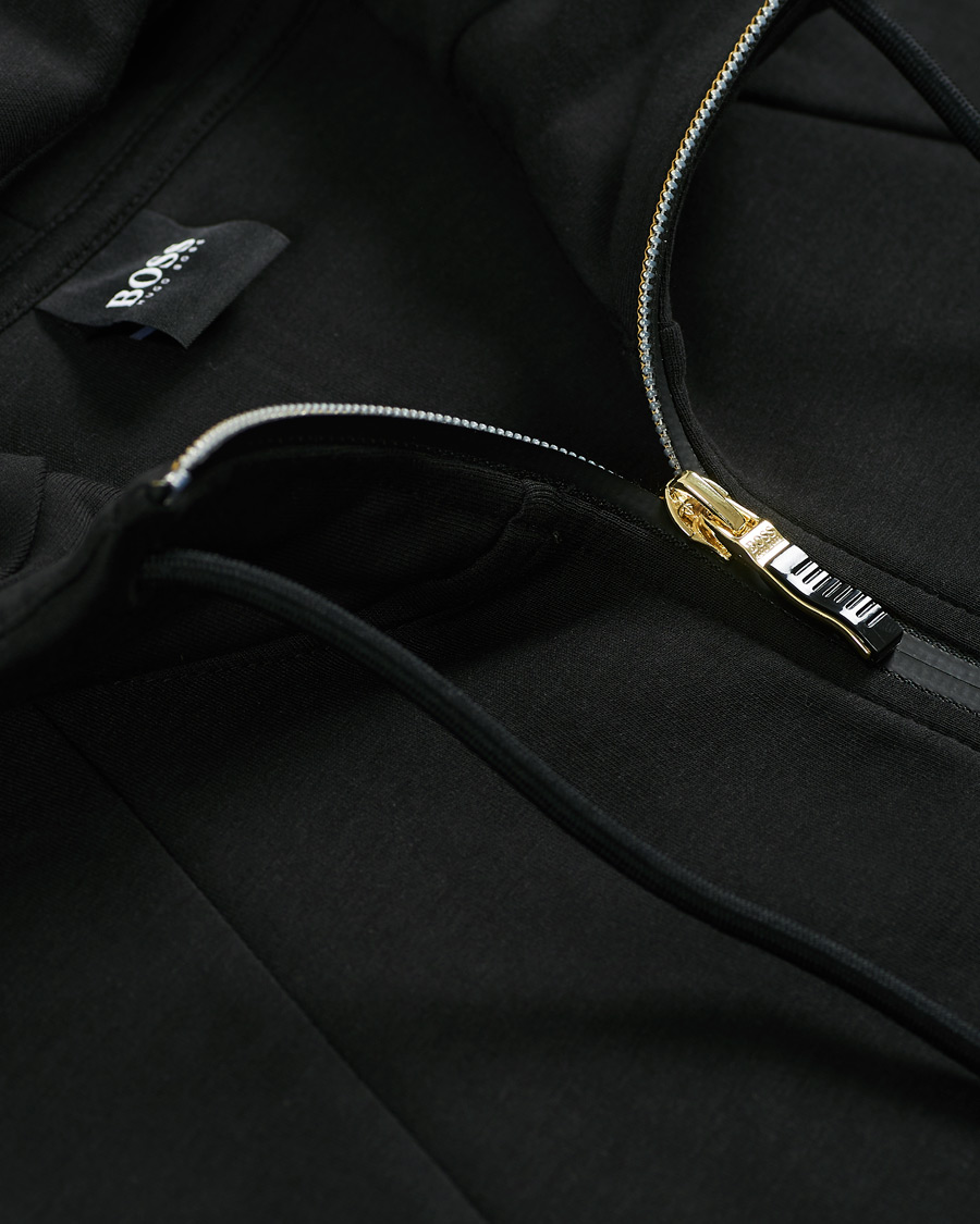 Homme | Pulls Et Tricots | BOSS GREEN | BOSS Athleisure Saggy Full Zip Hoodie Black